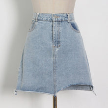 Load image into Gallery viewer, My Dreams are Calling Denim Mini Skirt Set