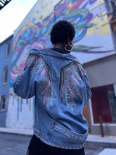 Load image into Gallery viewer, Wings of Confidence Denim Jacket