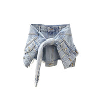 Denim Jacket Shorts